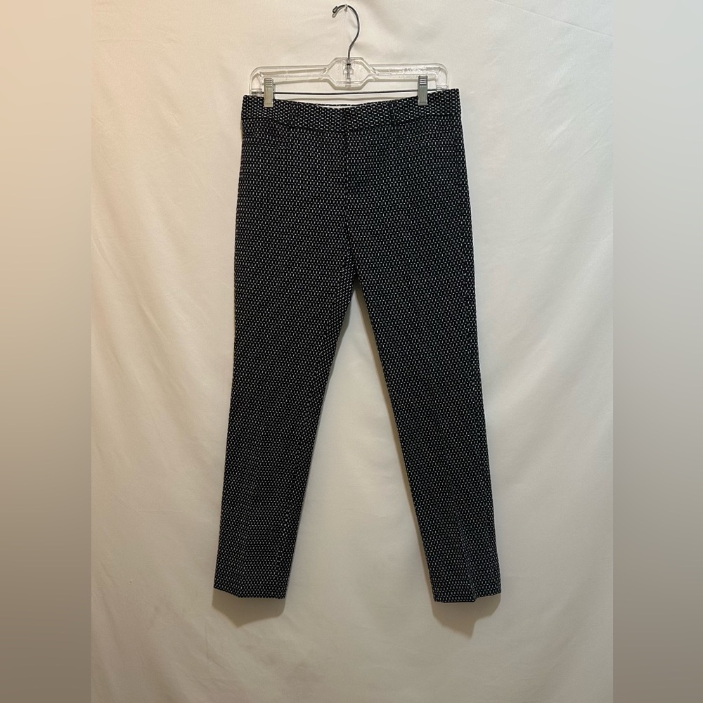 NWOT Banana Republic Black and Cream Patterned Pants Size 4
